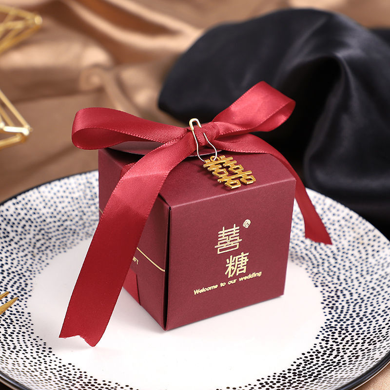 长欣50个套装结婚喜糖盒子批发网红婚礼喜糖礼盒装2020新款糖果盒子