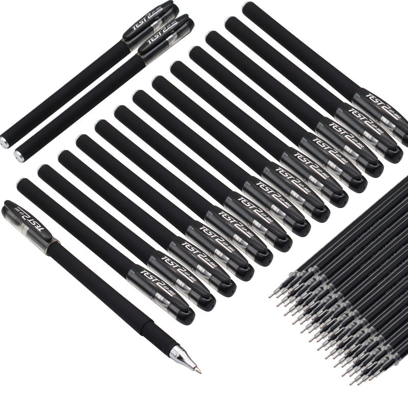 签字闭合方式:其他笔头特性:子弹头笔杆材质:塑料笔芯颜色:黑色书写