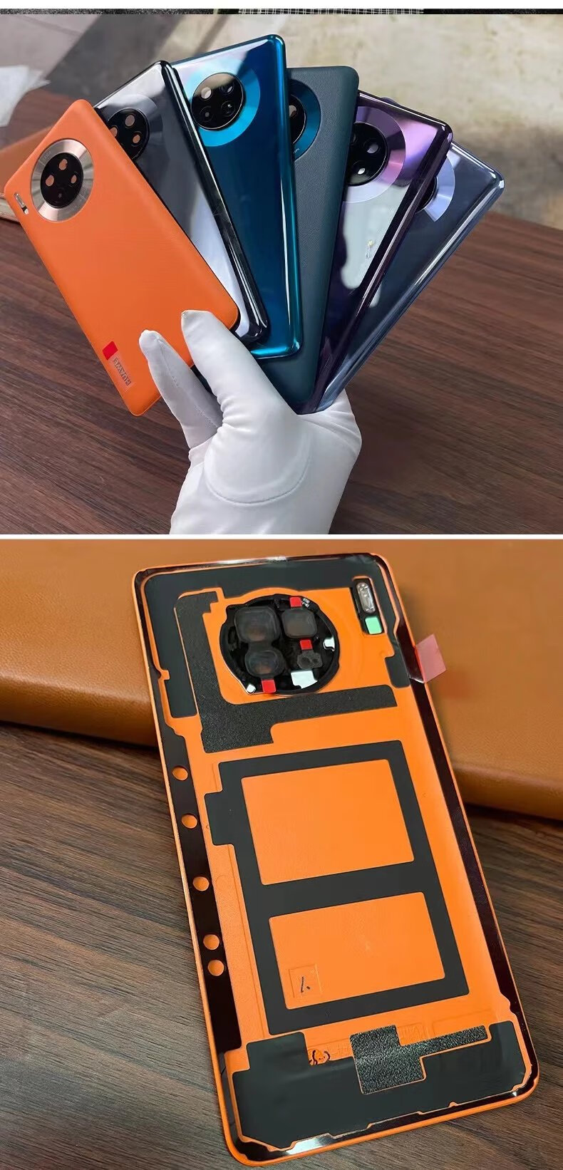 华为mate30pro原装玻璃后盖mate30原厂手机后壳纯原电池盖 mate30亮