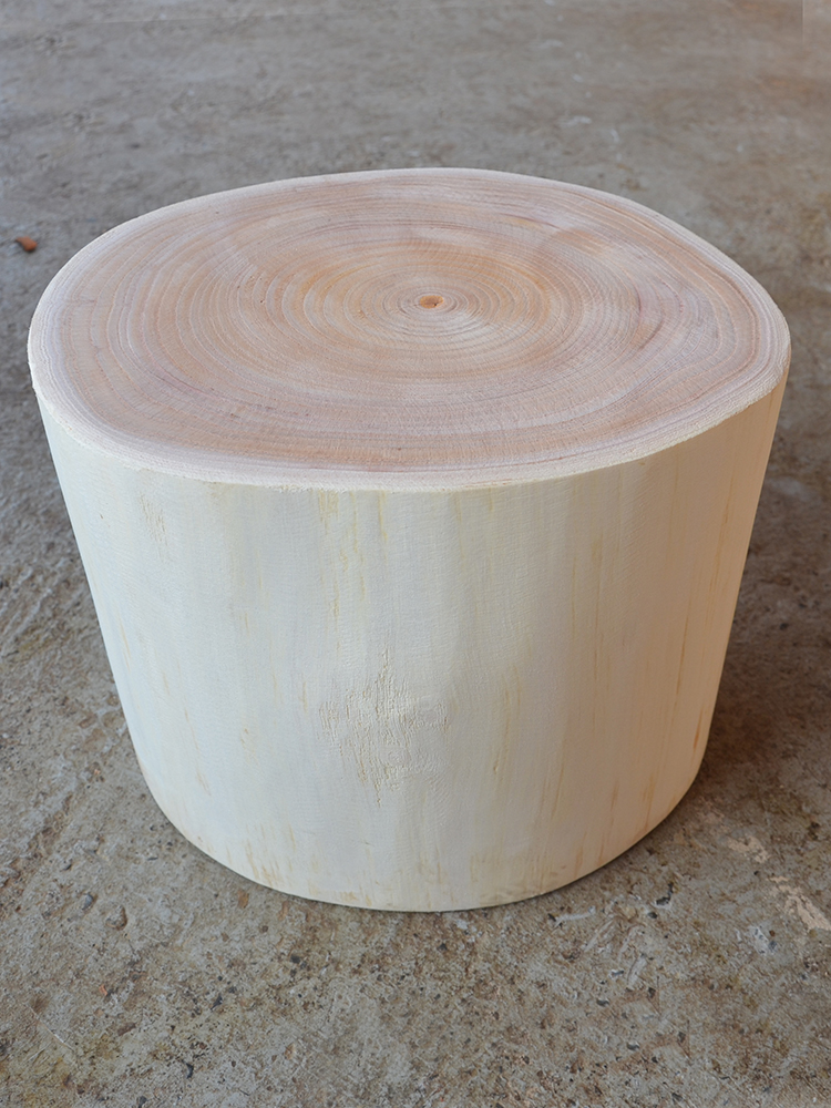 奥瑞利安实木墩子原木树墩圆木凳树桩凳子木桩根雕矮坐凳 直径可定制5