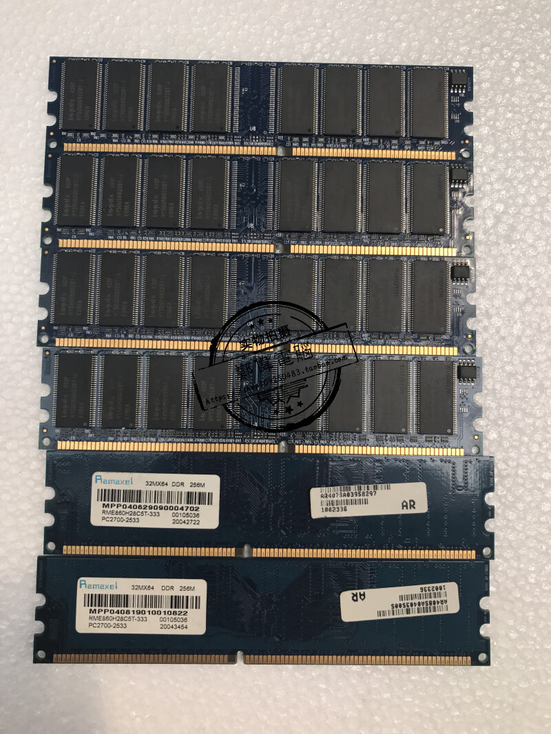 适用原厂 原装一代ddr400 1g内存条兼容ddr333 266 400 白色 400mhz