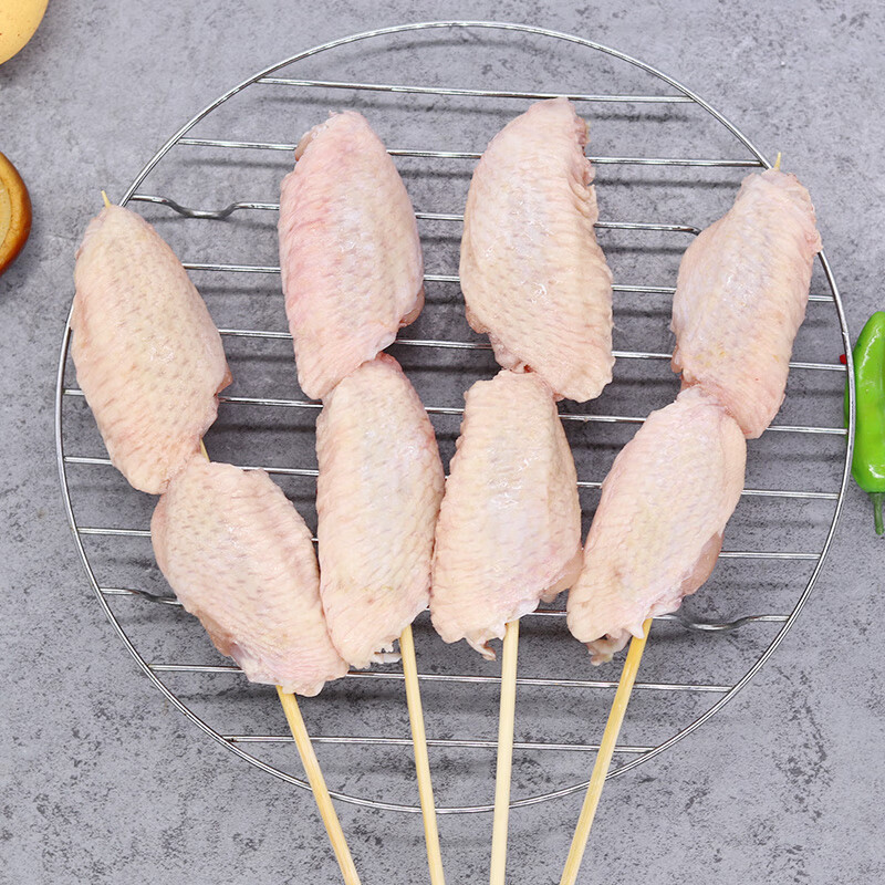 原味双签翅中串户外烧烤肉串鸡中翅串10串家用户外烧烤食材