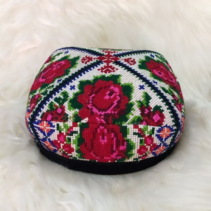 南厝新品维吾尔族花帽新疆维吾尔族帽子女式玫瑰花帽子 54