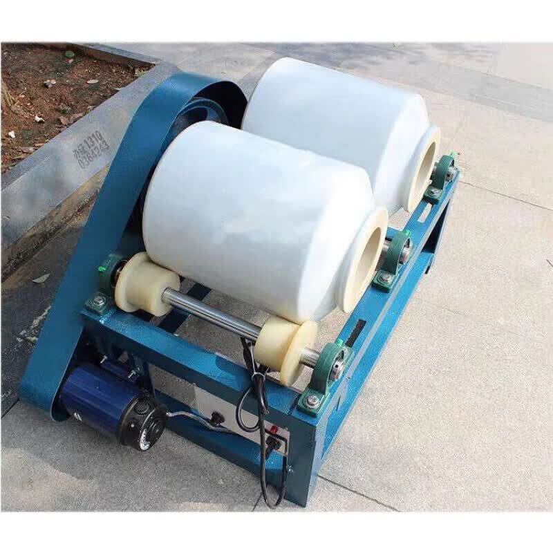 球磨机滚筒式小型实验室化学粉磨机卧式双罐磨釉机干磨湿磨球磨罐 85%