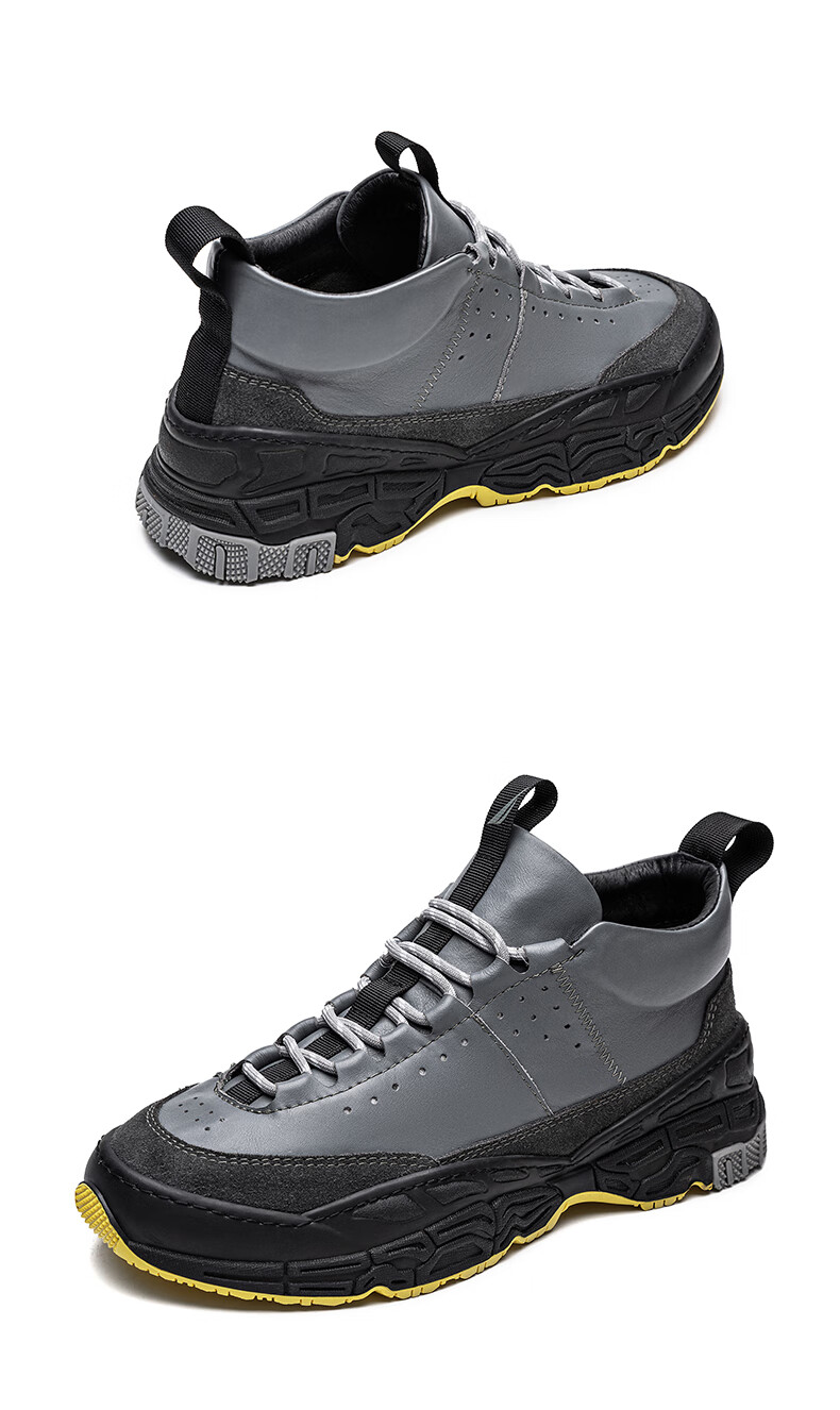 诺帝卡(nautica)男鞋新品秋季百搭时尚鞋子男士潮流休闲鞋男款鞋靴 灰