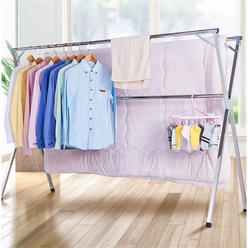Stainless Steel Clothes Drying Rack, Floor To Ceiling Laundry Pole