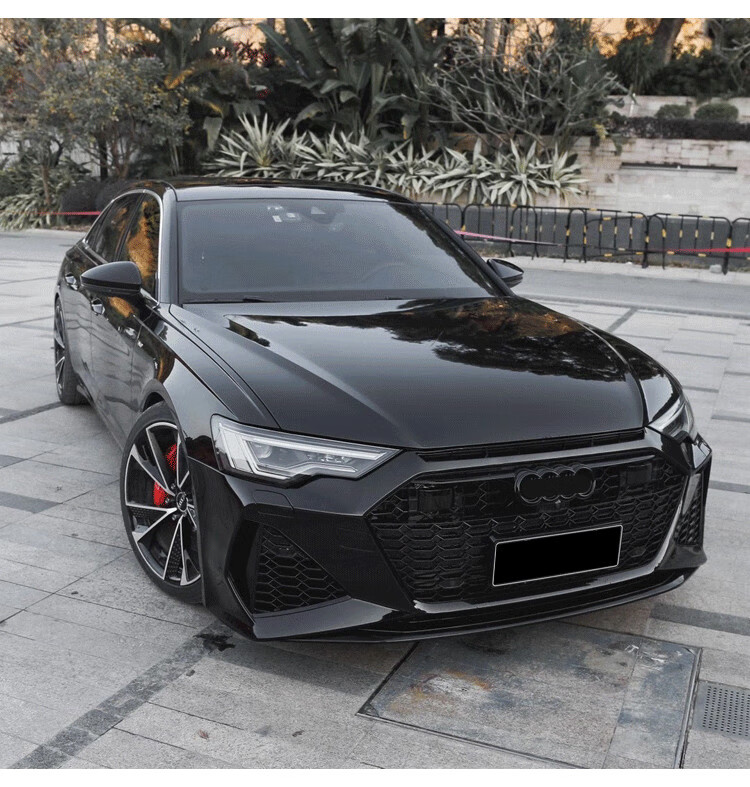 2022年新 款适用适用于19-21款奥迪a6改装rs6包围前保险杠蜂窝中网