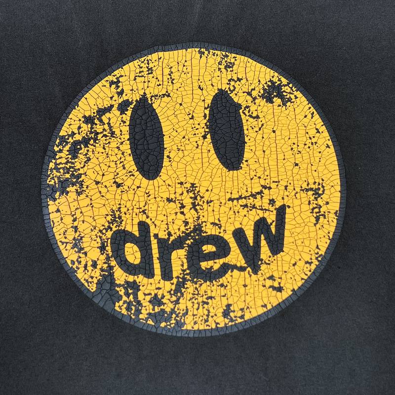 drew house笑脸小众潮牌美式百搭夏季纯棉宽松男士情侣短袖t恤女情侣