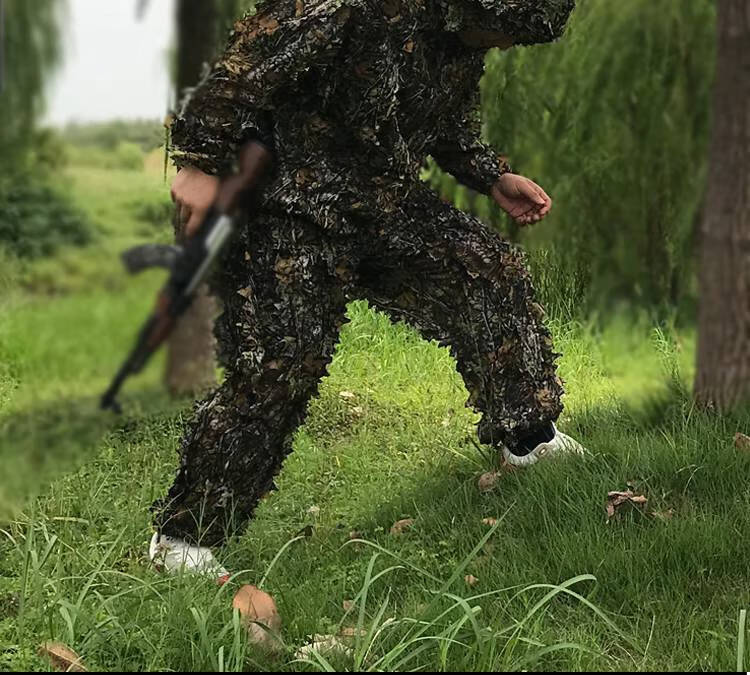 吉利服极地服雪地吉利服儿童真人丛林隐身伪装衣绝地求生吃装中童丛林