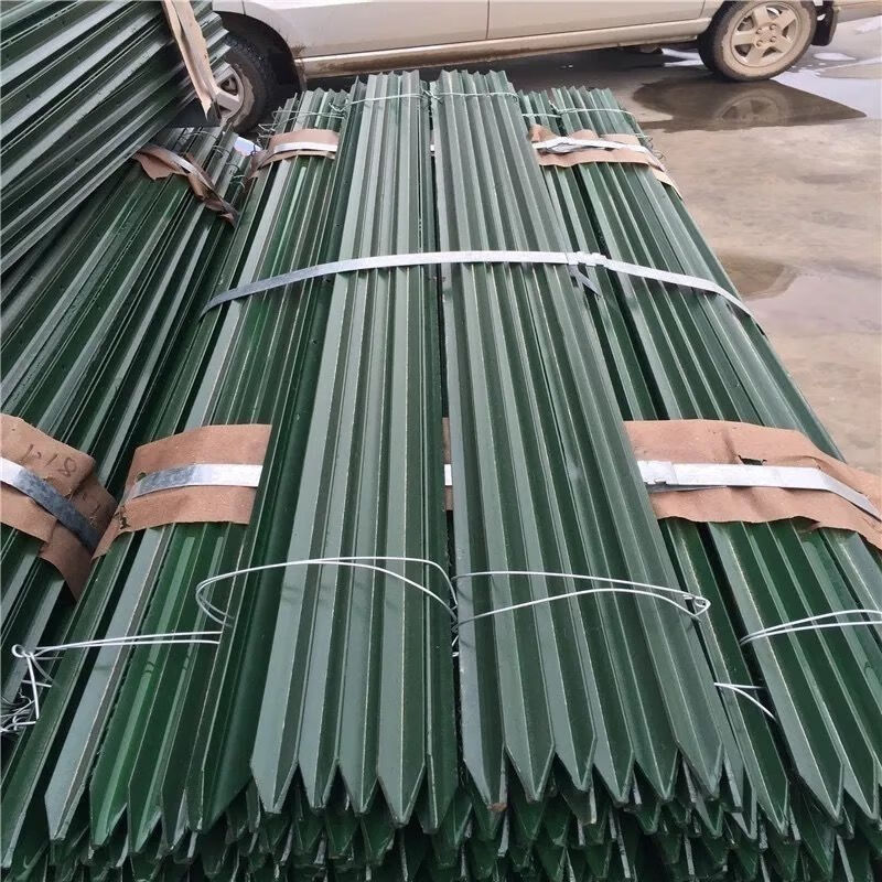 爱伊贝紫牛栏网立柱荷兰网立柱尖头铁柱子加厚杆实心铸钢养殖牛羊圈山