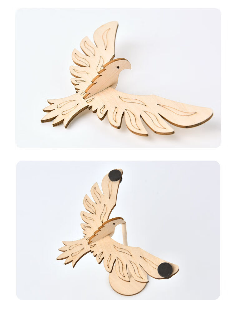平衡鸟diy平衡鹰科教玩具手工创意木制重力鸟礼物科技小制作材料diy