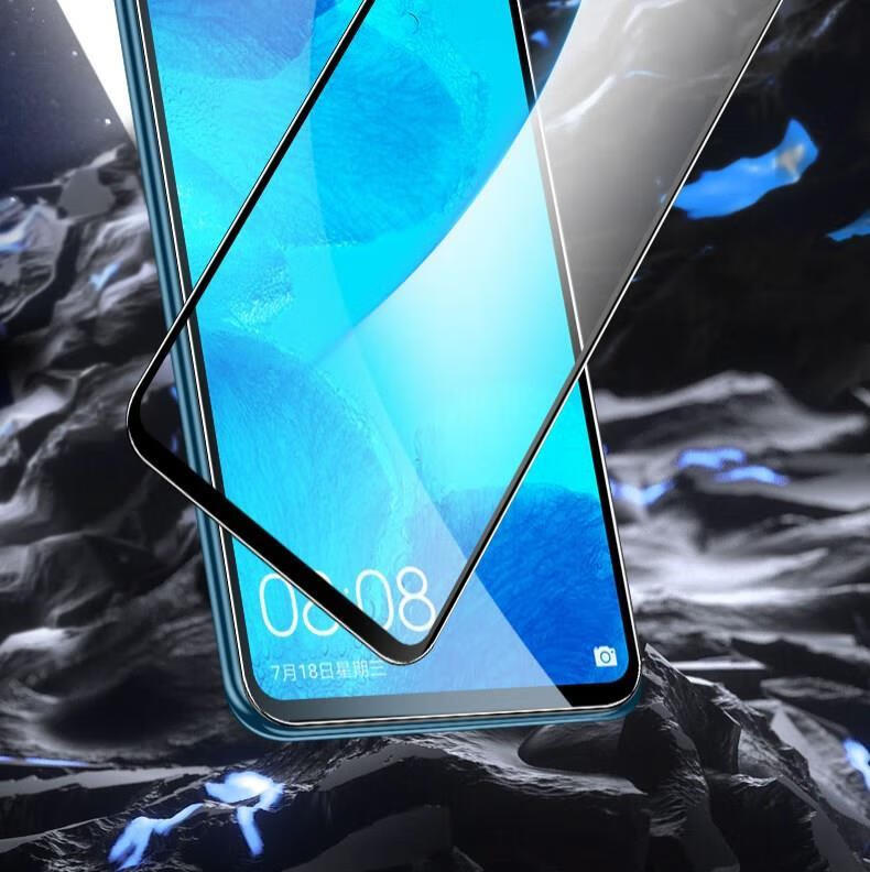 华为nova33i全屏钢化膜ineal00tl00钻石硬黑边玻璃手机贴膜par乔鸟