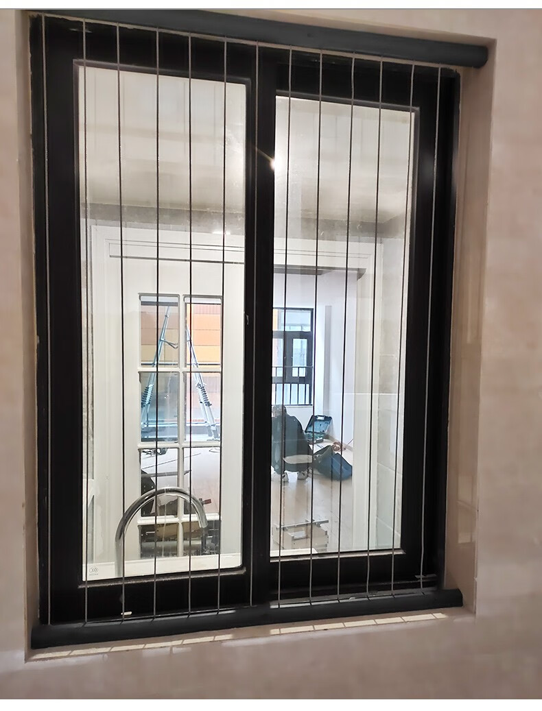 金鼎加隐形防盗网阳台窗户安全防护网316钢丝儿童高层护栏防盗网钢丝