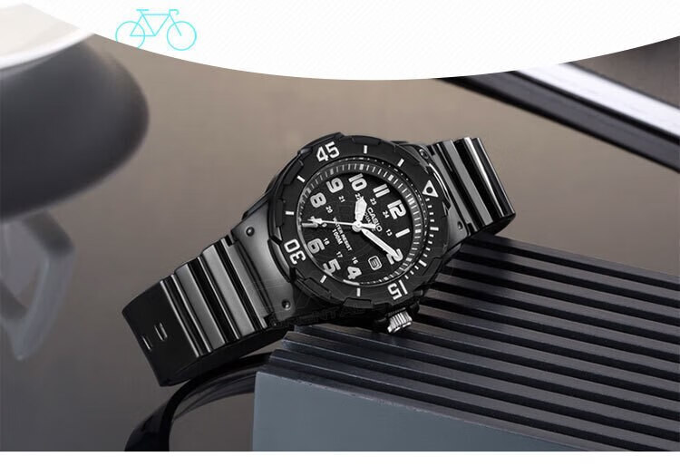 卡西欧casio 女学生手表石英手表腕表时尚潮流百搭 lrw200h 囤 黑色