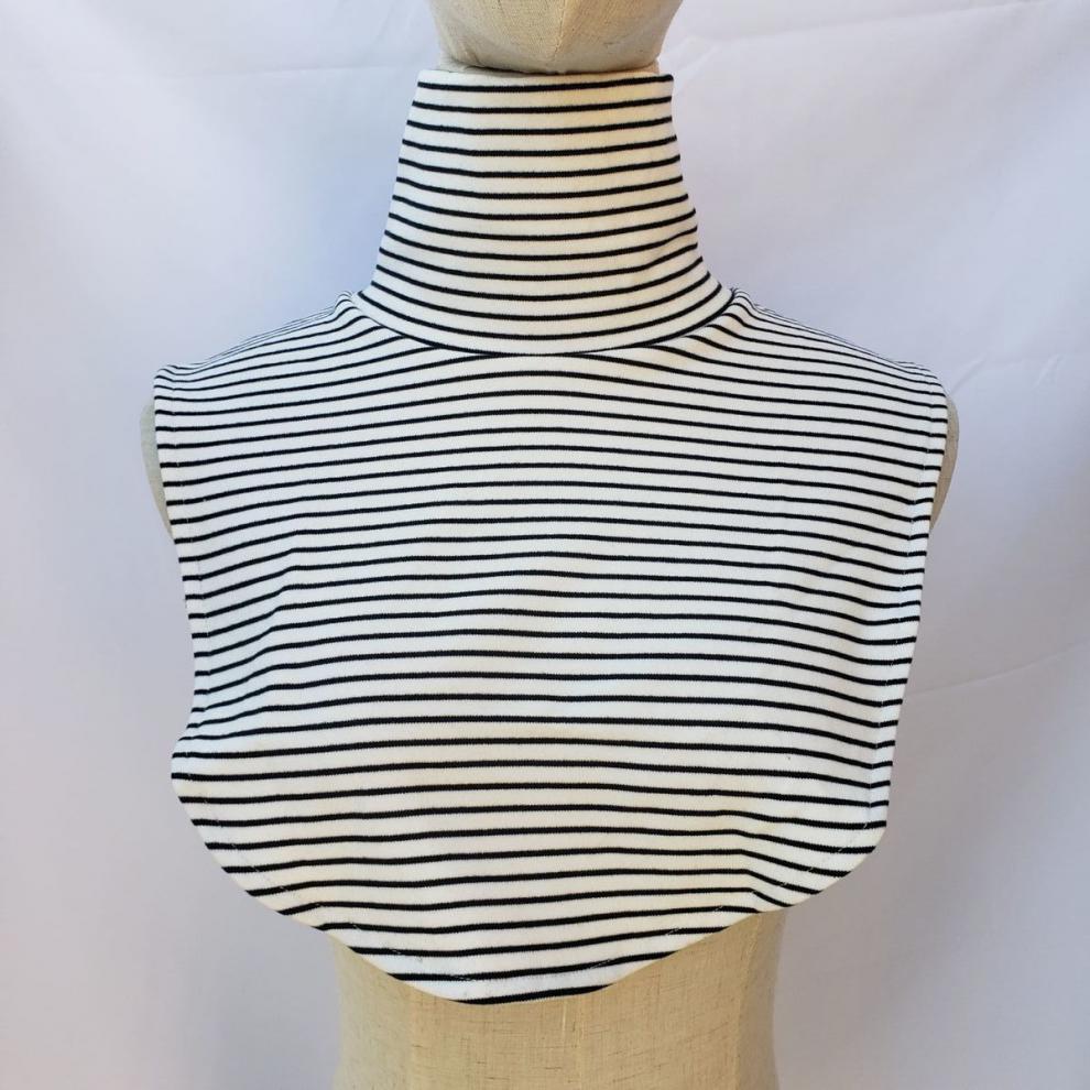 高领秋冬新款装饰毛衣卫衣针织圆领半高领女式士假领子女百搭堆堆领子