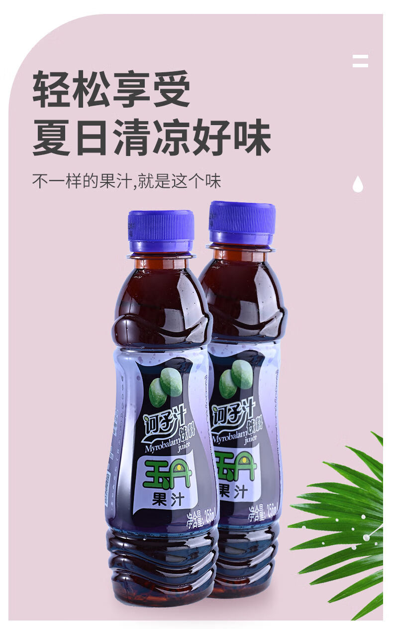 汁256ml*20瓶整箱装 云南特产临沧永德玉丹饮料果汁 汁256ml*20瓶整箱