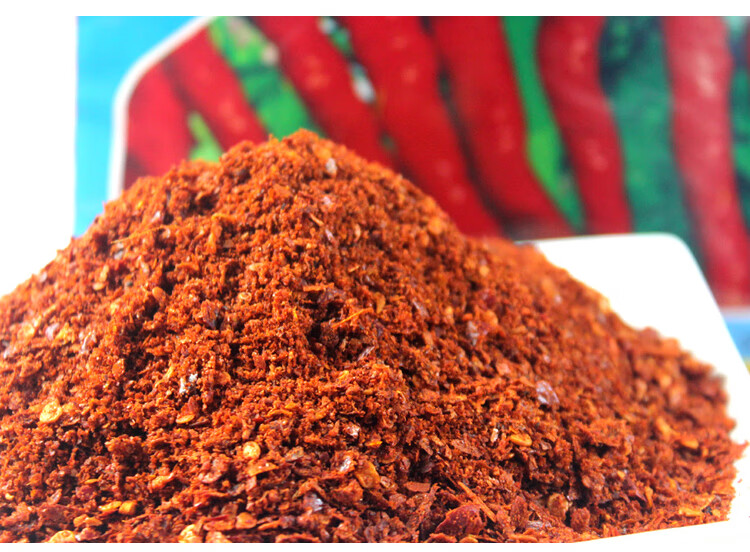 嗑嗑龙青海特产 天香辣面王500 循化县手工线辣椒面辣味调料 面辣味