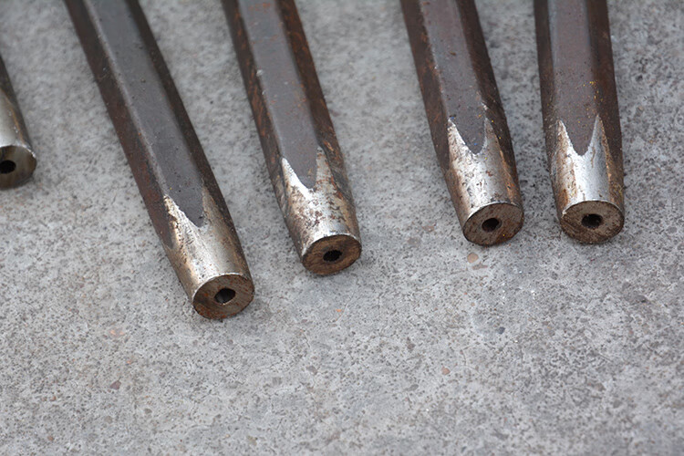 凿岩机钎杆风钻杆矿用镐钎普钎g2g3钻杆钢钎b22隧道炮钎长悦50米钻杆