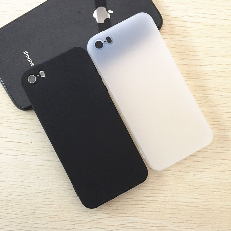 苹果se手机壳se一代磨砂黑色软壳iphone5s手机保护套半透明5se男乔鸟