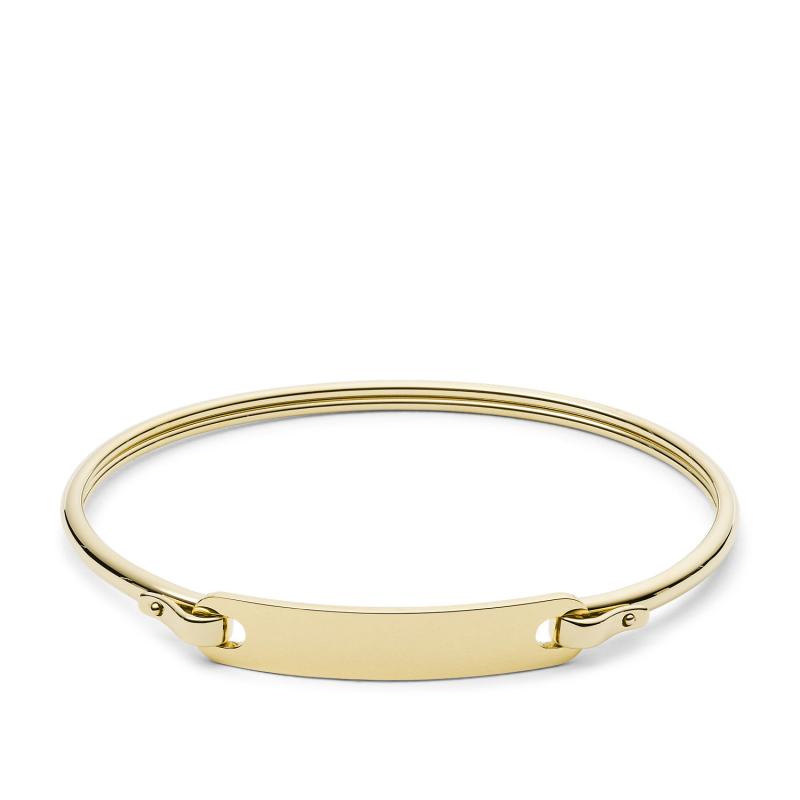 fossil化石女款手镯金色素面净版简约休闲jf03077p七夕礼物七夕礼物