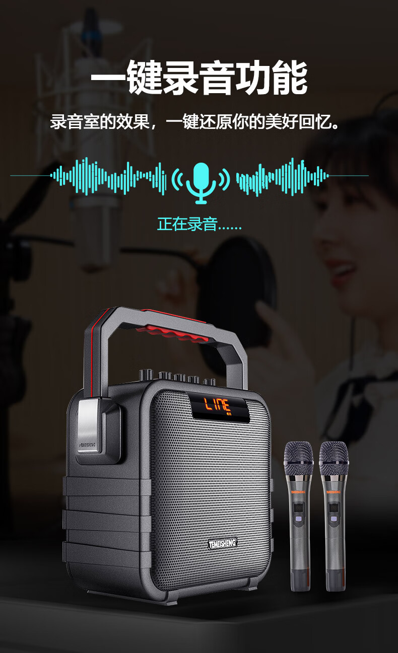 索尼sony适用广场舞户外音响k歌唱歌家用演出大功率便携式手提蓝牙