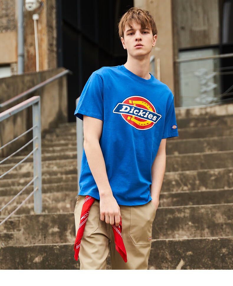 dickies短袖t恤22春夏旗舰彩色logo纯棉t恤男半袖运动休闲潮dk008732