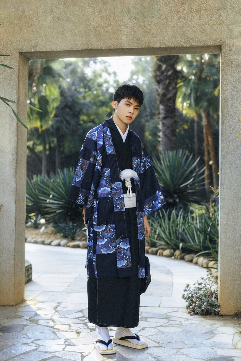 日本传统男士和服正装羽织着物套装绅士和服正式外穿礼服配角带 11号