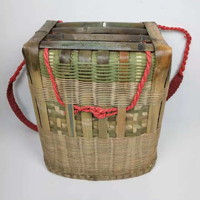 00006四川手工竹编竹背篓竹背篼背兜篓子背筐蔑丝背篼夹背儿小背篓