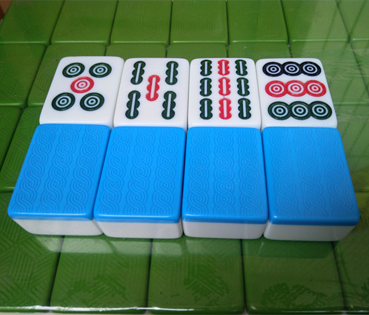 大码家用手打麻将牌中大号手搓麻将牌4244大号麻将准一级54翡翠绿108