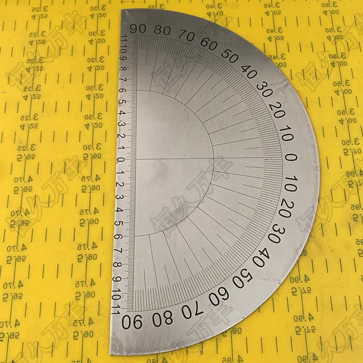 中分半圆刻度盘对称机械配套件度数圆盘280x0x2 d030直销定制 by280#0