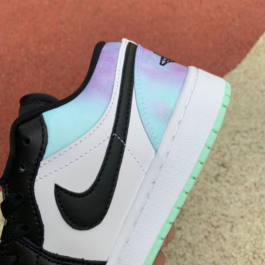 耐克官方舰店air乔1lowseaj1白黑绿潮人款小蒂芙尼低帮篮球鞋dm1199
