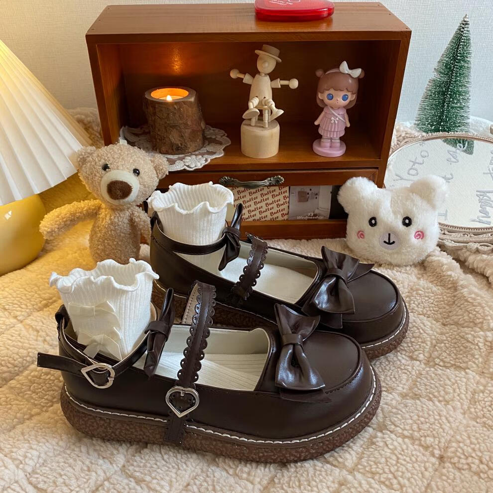 鞋软妹洛丽塔鞋子梅露露lolita小皮鞋女学生圆头可爱制服大头娃娃鞋