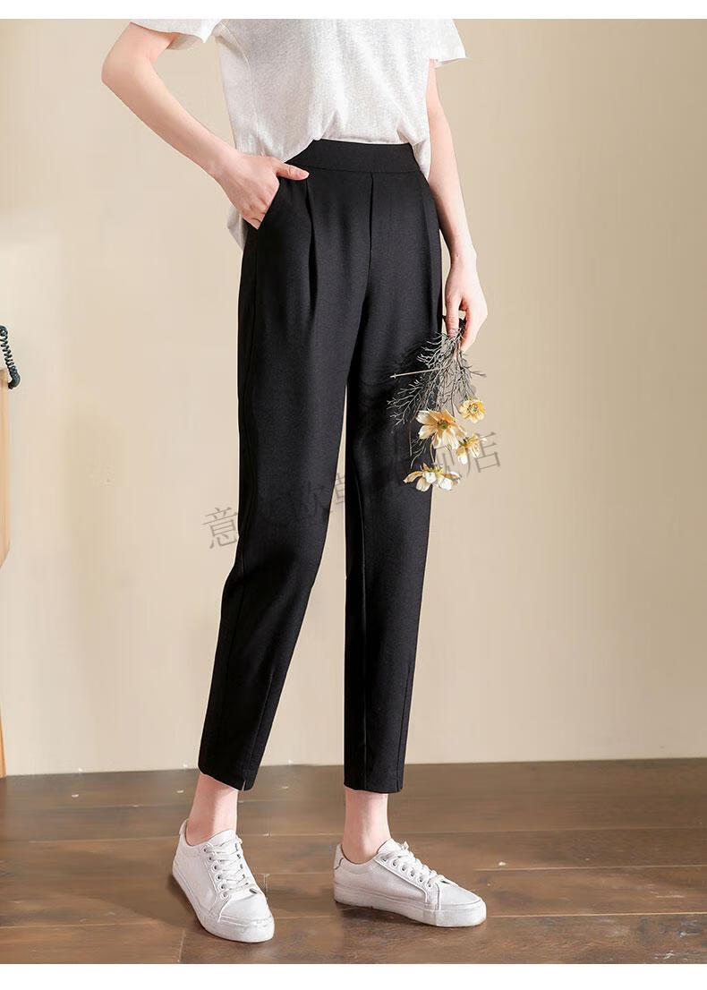 意文欧韩今年流行亿万少年小尼力裤子女夏薄款夏季女裤小个子八分裤