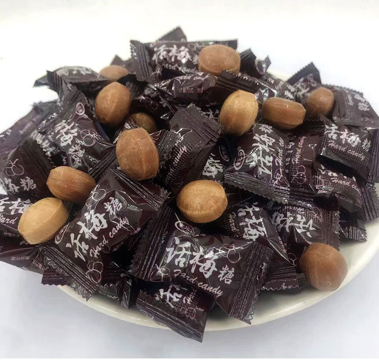 话梅糖老式酸甜水果硬糖喜糖散状糖果办公室休闲零食 500克(100粒左右