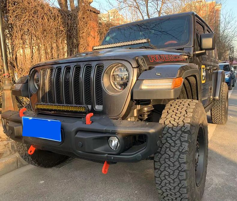 适用于jeep牧马人19款jl十周年前后杠铝合金改装前杠18-20款前杠配件