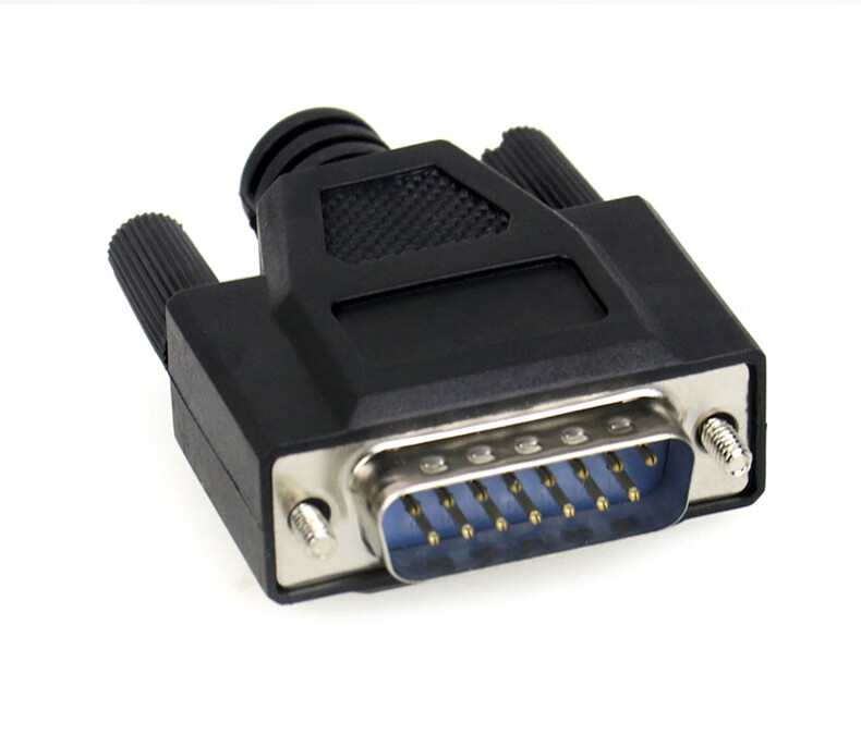 db15插头公头母头2排15针并口接头dsub15针连接器com接口15pin打胶