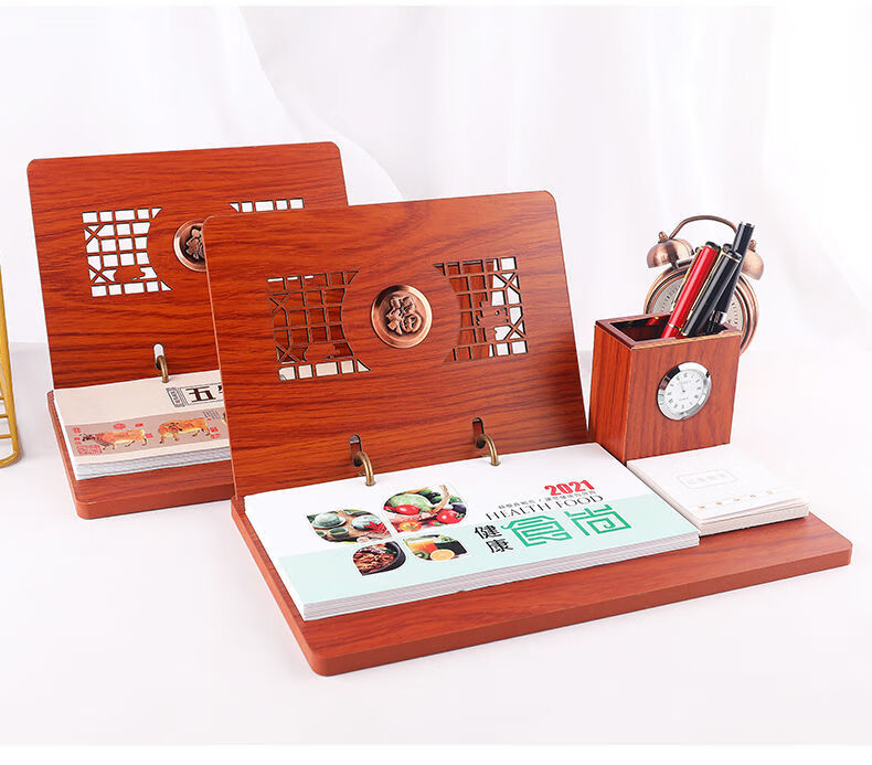 办公室桌面摆件台历架 定制台历2021年办公计划本日历创意商务企业周