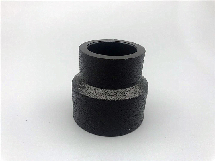 pe异径直接25变20 50变32 63大小头黑色转换接头热熔直通水管管件 s32