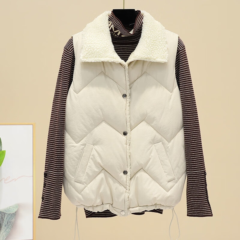 雅鹿羽绒服2021新款女冬季马甲简约显瘦洋气防寒超轻薄高质量时尚坎肩