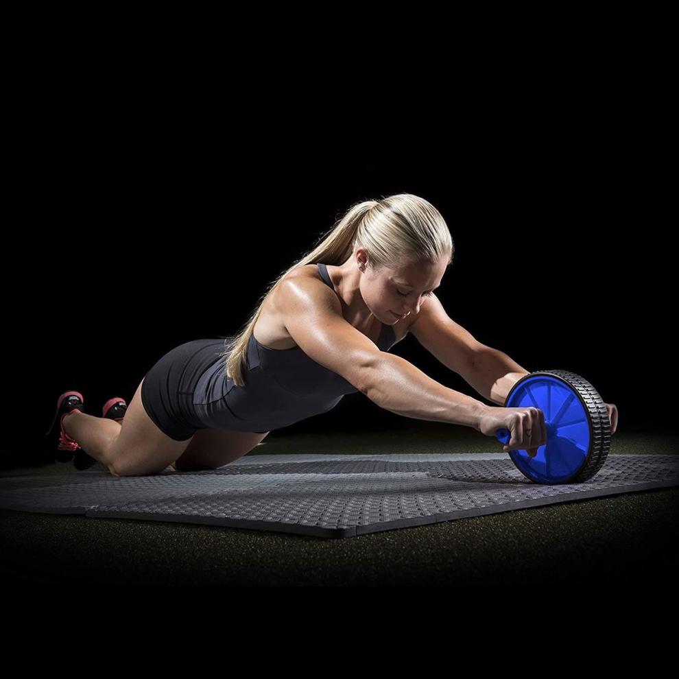 贝千昀康 可旋转圆形俯卧撑支架锻炼肌肉胸肌腹肌俯卧撑板健身器材