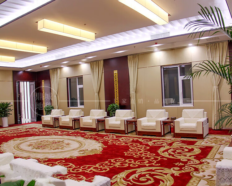 高档接待会议室地毯贵宾室会客厅加厚商用国企羊毛地毯满铺大型定制