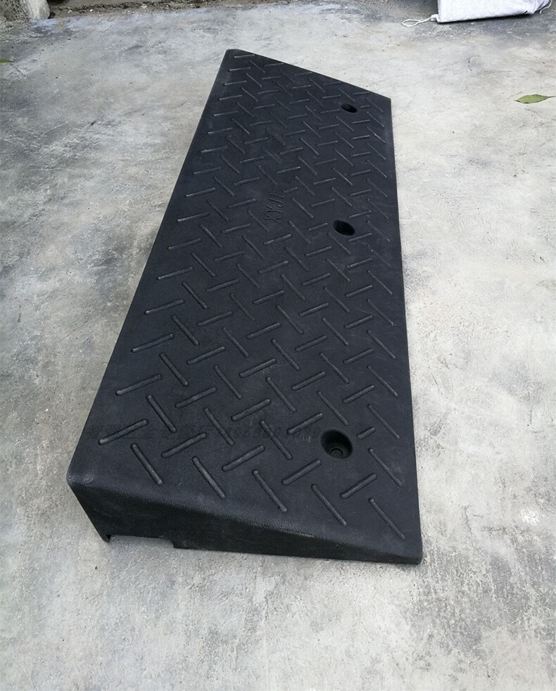 斜坡垫橡胶路沿坡三角垫家用门槛橡塑坡道马路牙子汽车上坡台阶垫长
