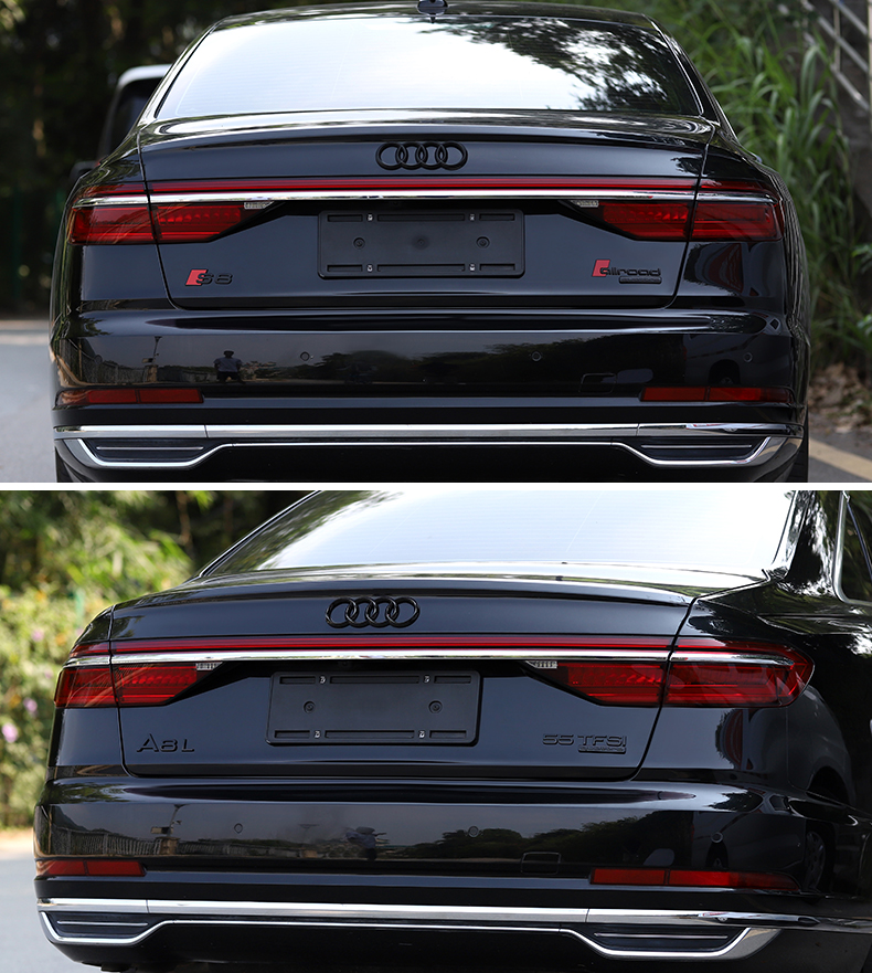 适用于适用于新奥迪a8改装车标车尾贴s8quattro55tfsi排量标audi a8l