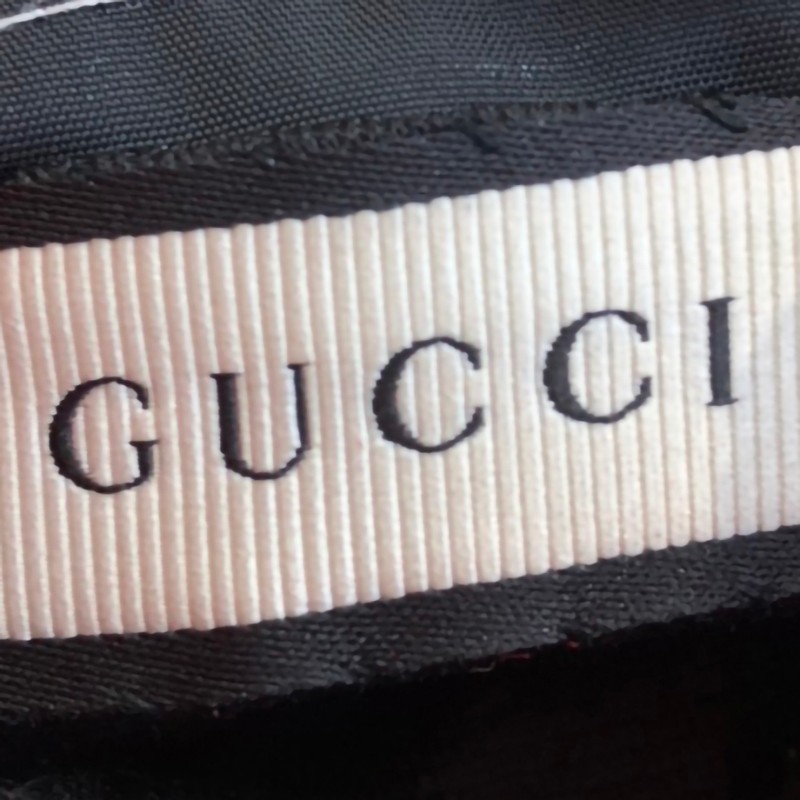 【奢华】gucci/古驰珍珠装饰蕾丝边点缀红色皮质女士手套 bi 红色 7