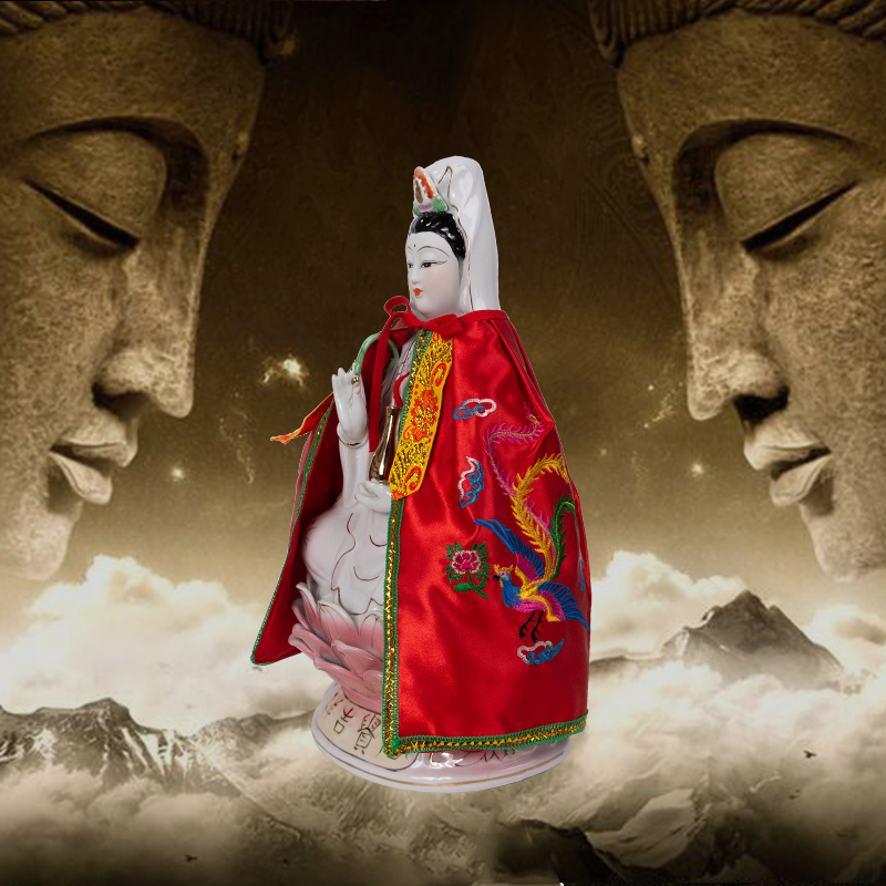 【佛教用品】菩萨佛像披风佛像披风斗篷衣服观音大莲花神像神明佛袍小