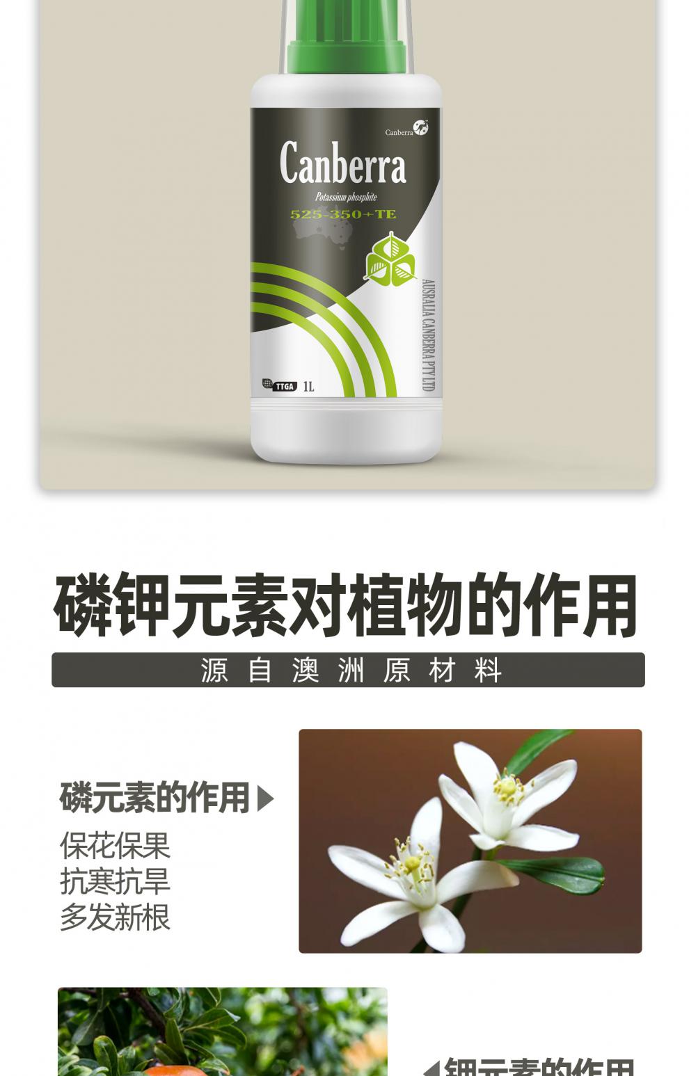 蔬菜控稍膨果肥高磷高钾农用肥料 1000毫升1瓶【进口亚磷酸钾】【图片