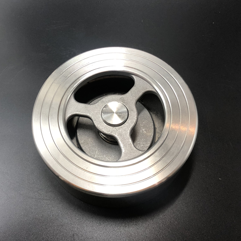 304不锈钢h71x对夹式止回阀硅胶四氟垫对夹式止回阀锅炉蒸汽车沾运304