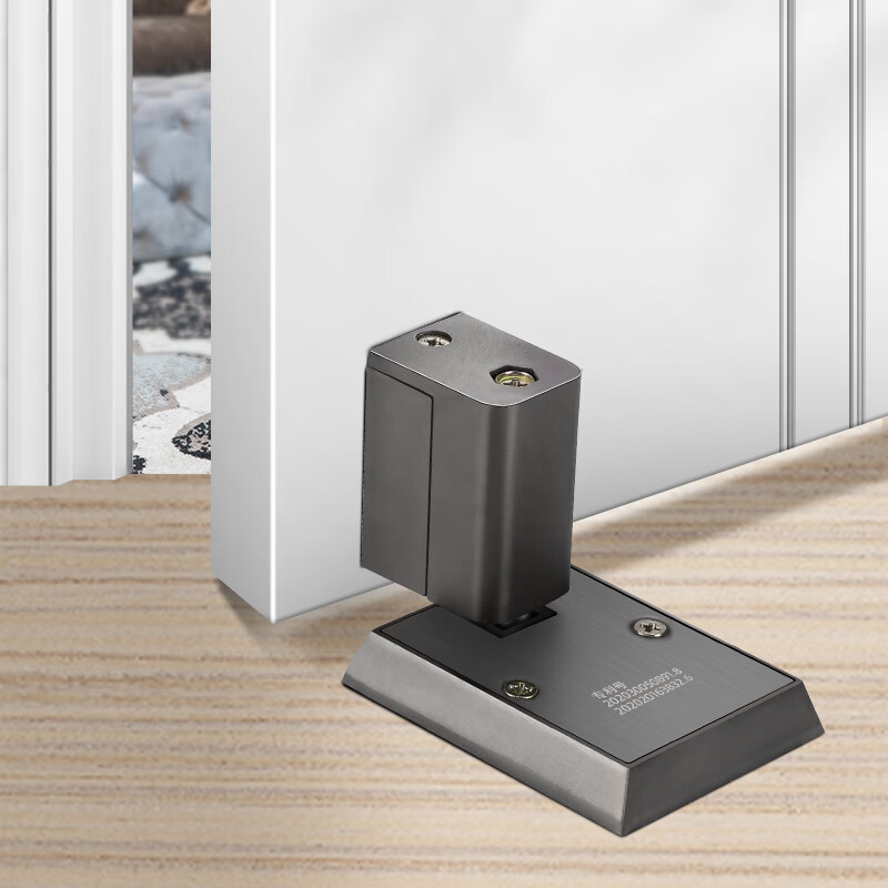 入户门防撞门吸免打孔强磁新门阻门挡机械防风大门器卫生间调节地吸白