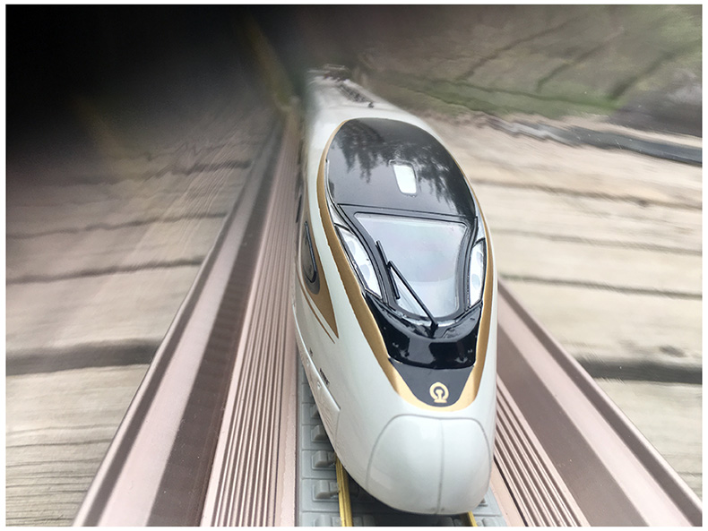 复兴号高铁动车组模型cr400afbf火车模型仿真合金187三节精装版金凤凰