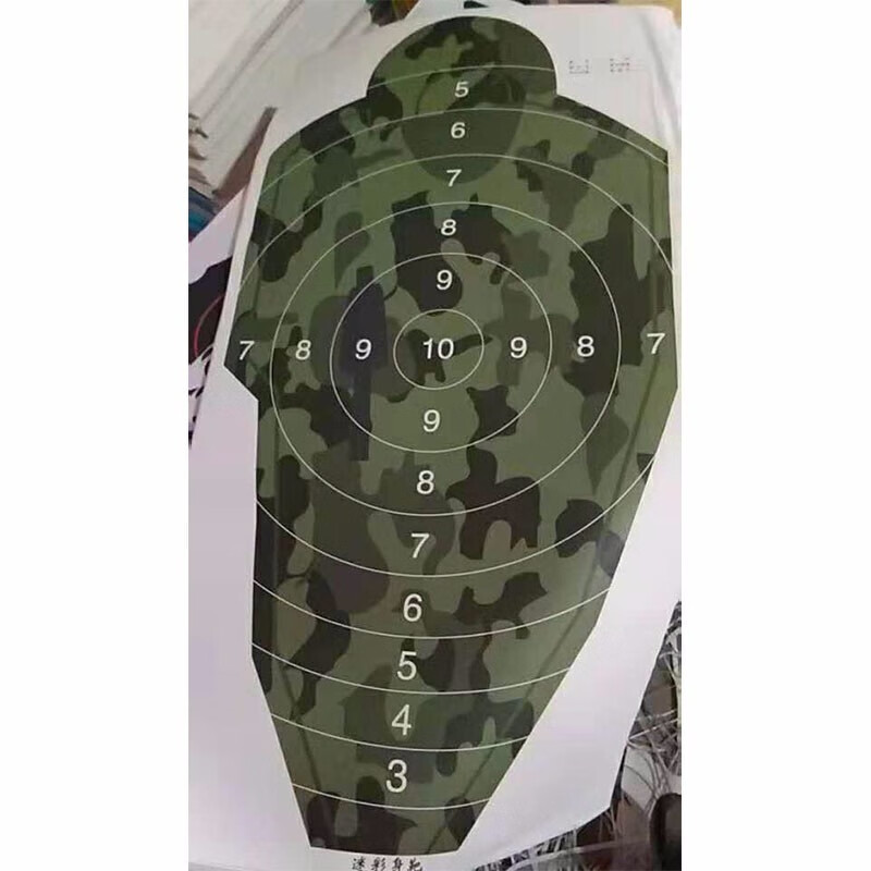 胸环靶板靶牌头部半身全身侧身跑步靶射击孔位靶头环氢氧靶机导电靶板
